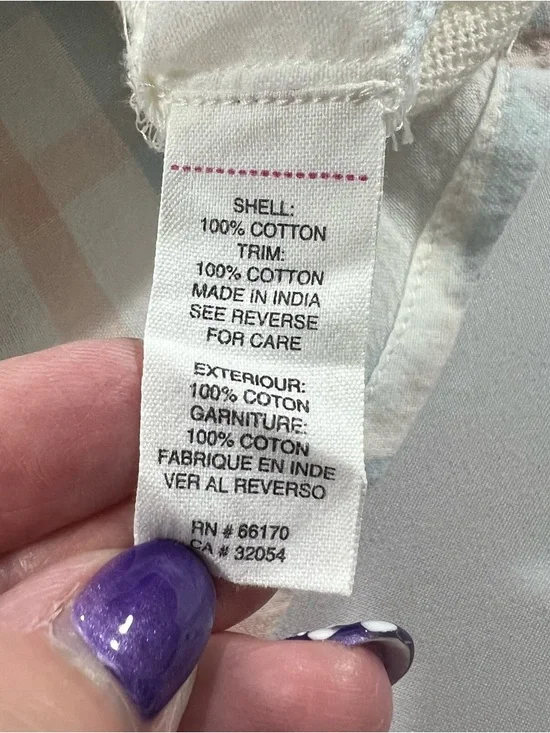 Free People No Limits Plaid Gauze Back Button Down Shirt Medium - Picture 11 of 11